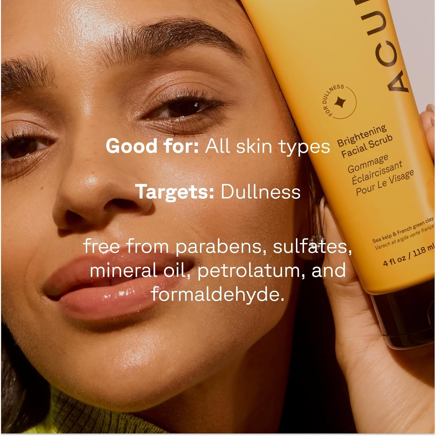 Acure Brightening Facial Scrub Texture