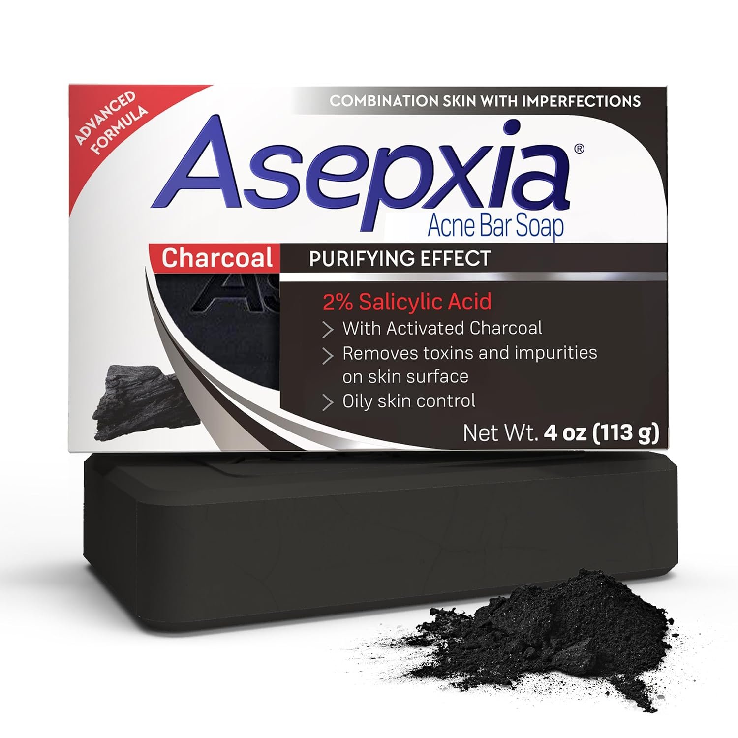 Asepxia Salicylic Acid & Activated Charcoal Bar Soap