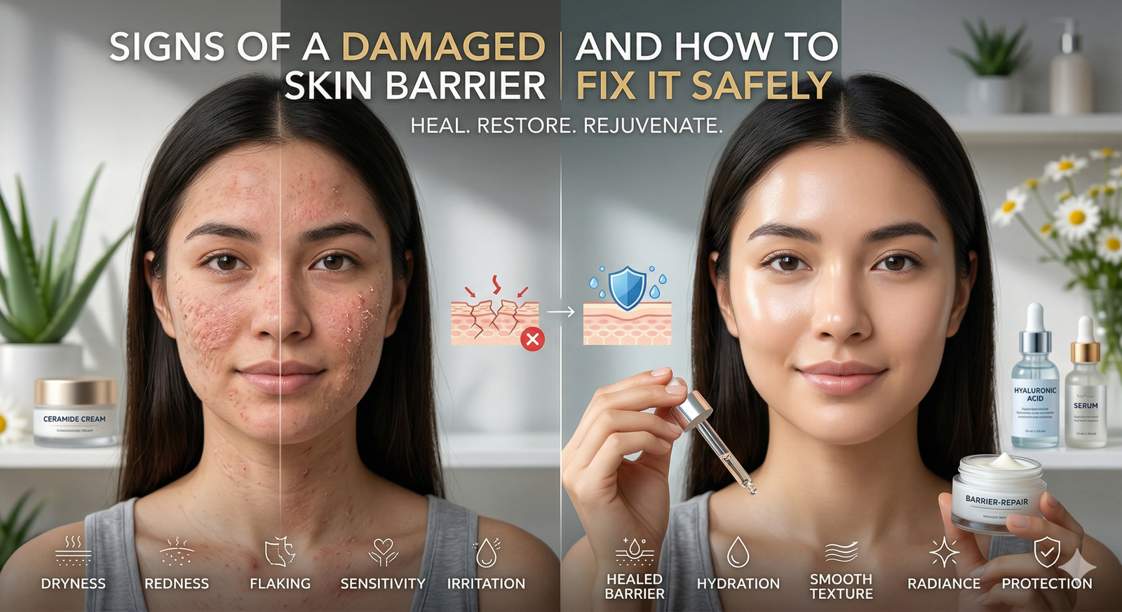 Signs of a Damaged Skin Barrier and How to Fix It Safely