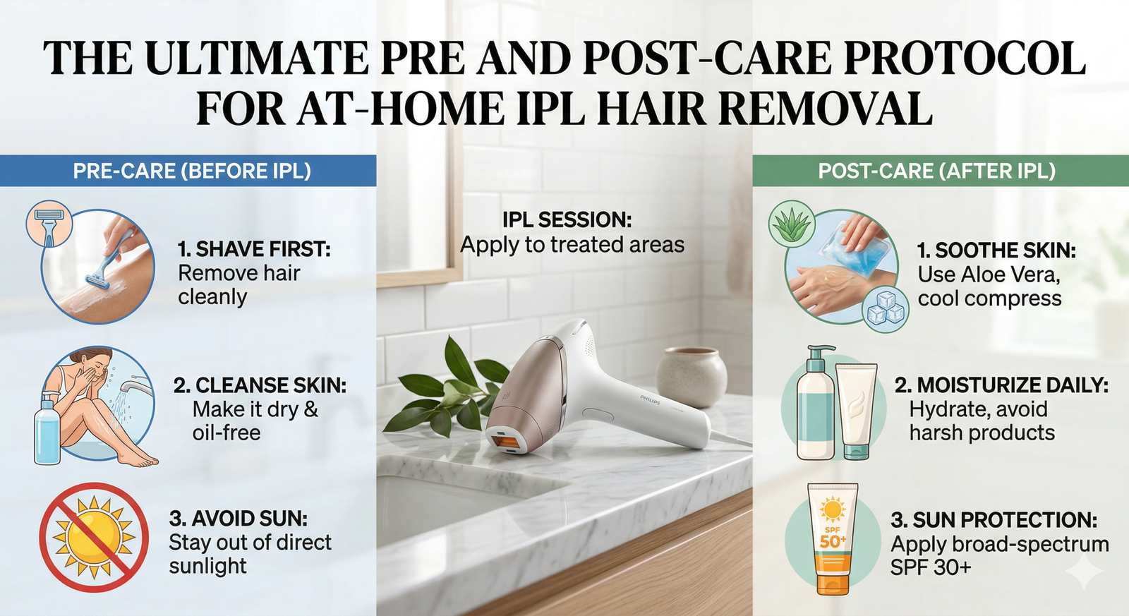The Ultimate Pre and Post-Care Protocol for At-Home IPL Hair Removal