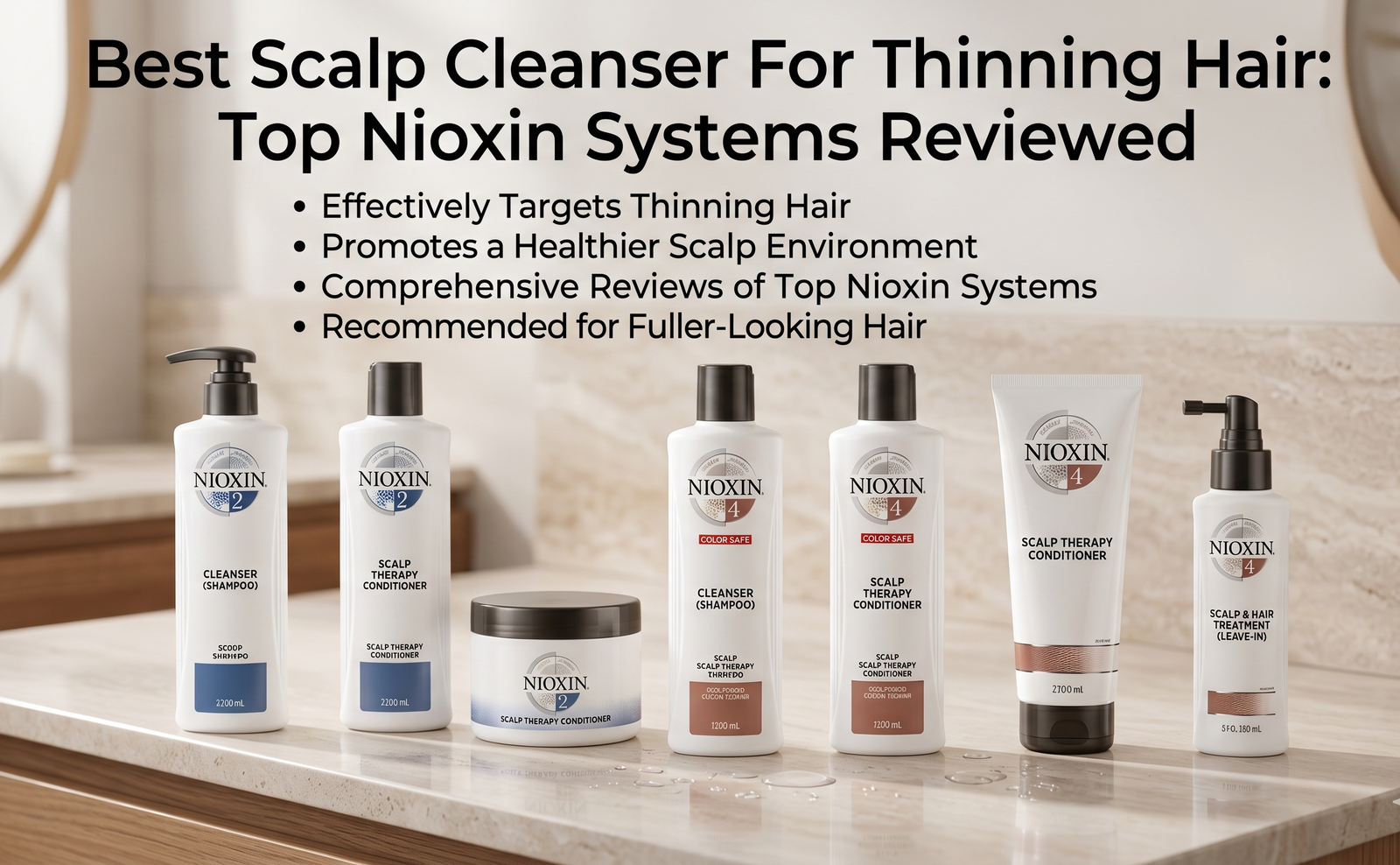 Best Scalp Cleanser For Thinning Hair: Top Nioxin Systems Reviewed