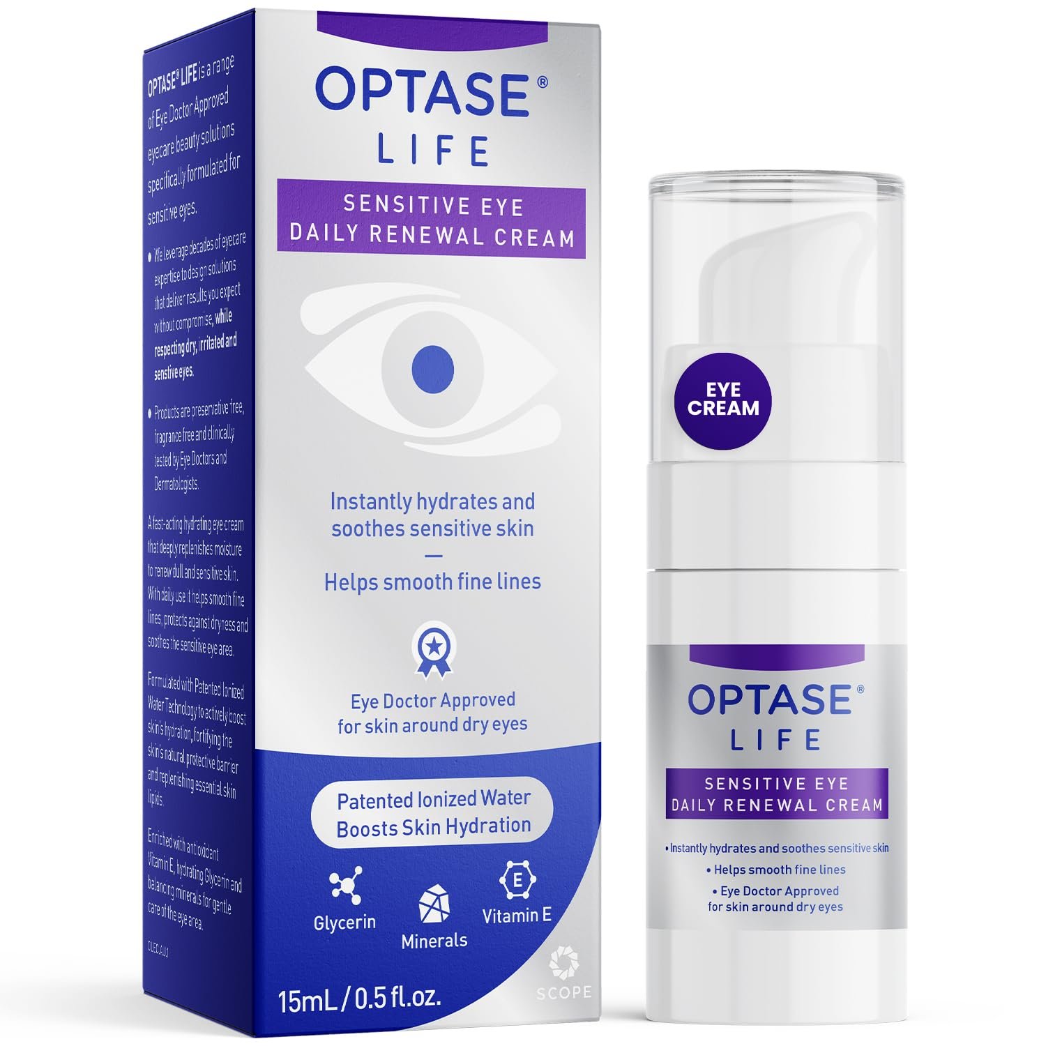 Optase Life Sensitive Eye Daily Renewal Cream