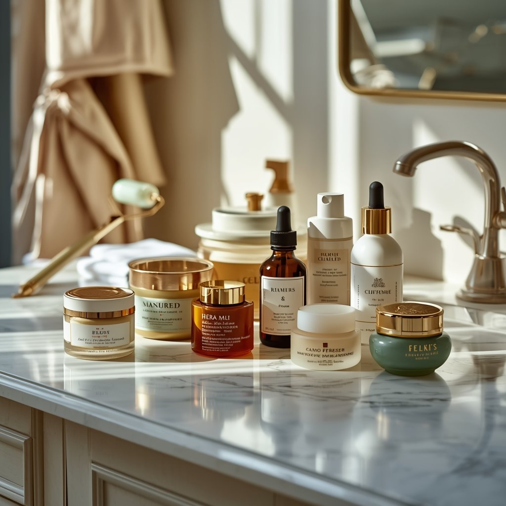 Lucid Origin An Editorial Style Photograph Of A Curated Collection Of Roughly 8 Diverse High 0