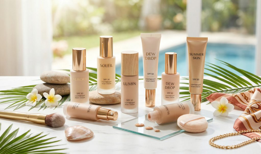 best lightweight skin tints with spf for a dewy summer finish