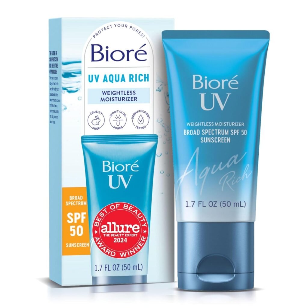 biore uv aqua rich spf 50 review