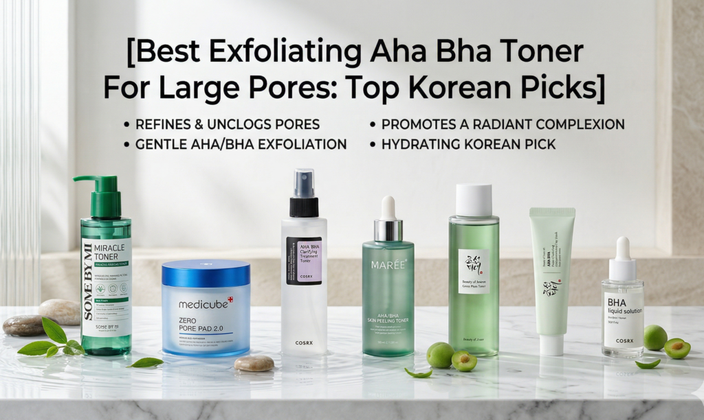 best exfoliating aha bha toner for large pores