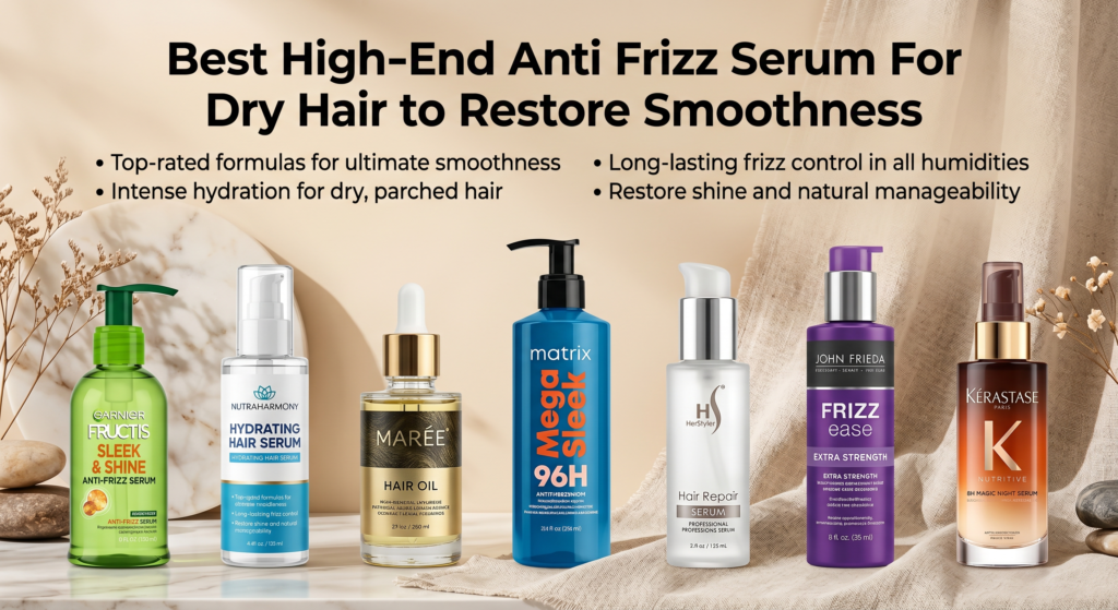 Best High-End Anti Frizz Serum For Dry Hair
