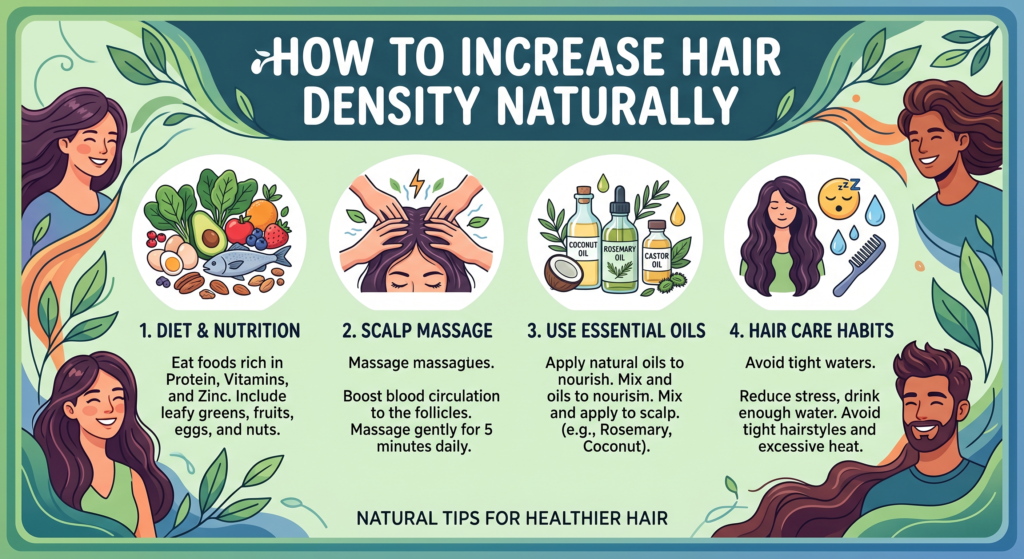 How To Increase Hair Density Naturally