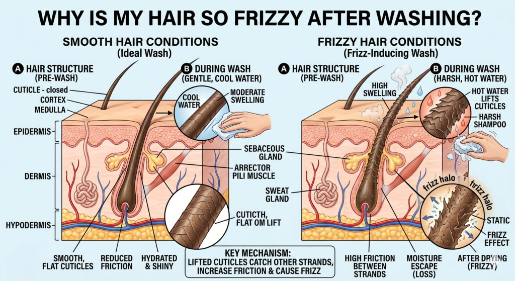 Why Is My Hair So Frizzy After Washing