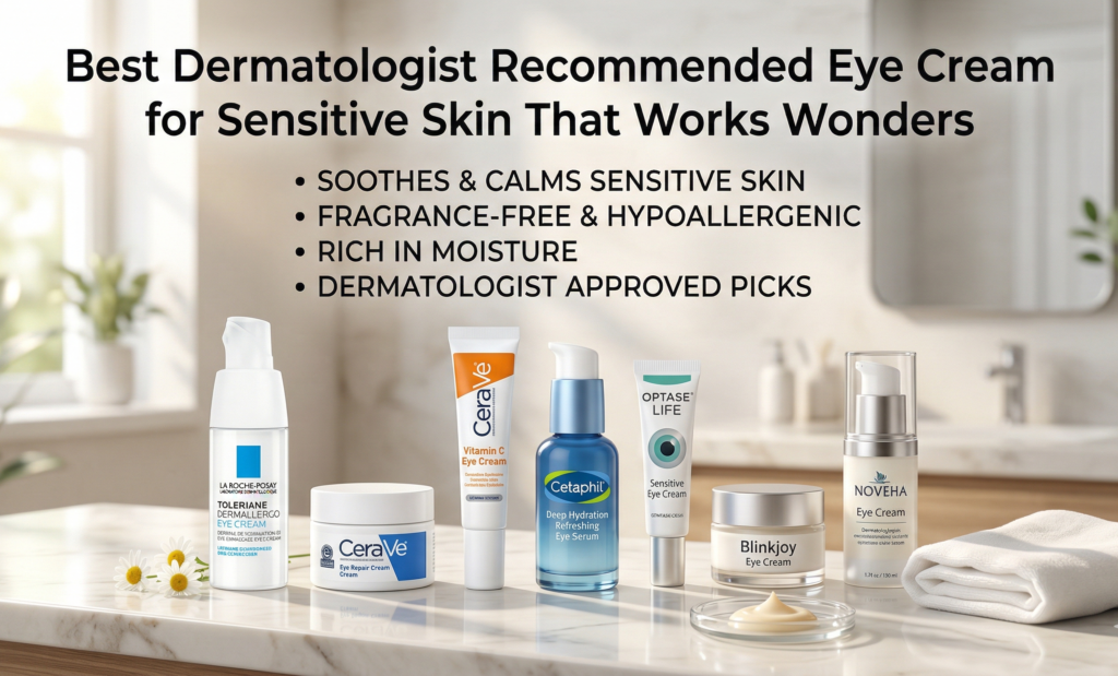 best dermatologist recommended eye cream for sensitive skin