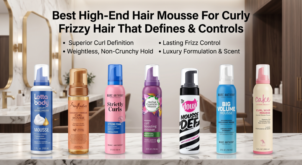 Best High-End Hair Mousse For Curly Frizzy Hair