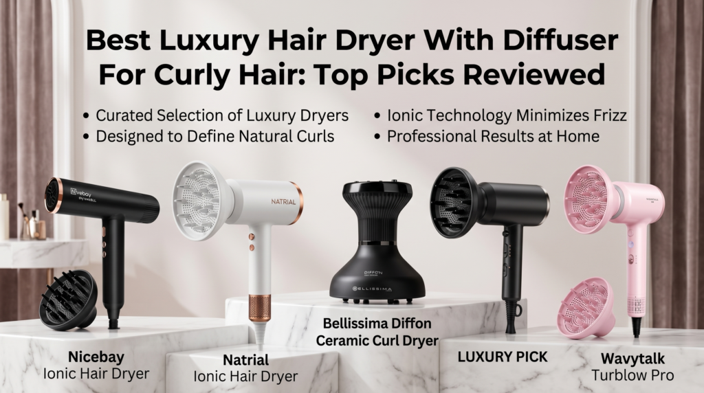 Best Luxury Hair Dryer With Diffuser For Curly Hair