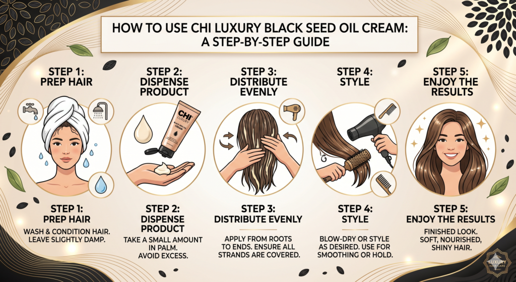 CHI Luxury Black Seed Oil Cream How To Use