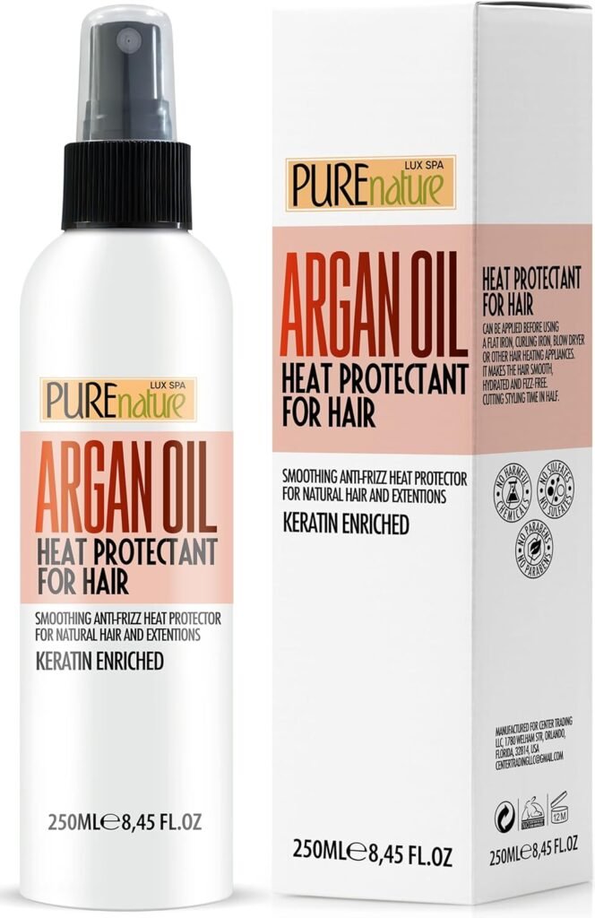 PURE NATURE LUX SPA Argan Oil Heat Protectant Review